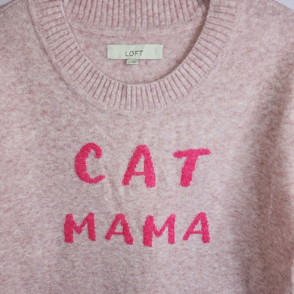LOFT Cat Mama Sweater, size M - Picture 4 of 10